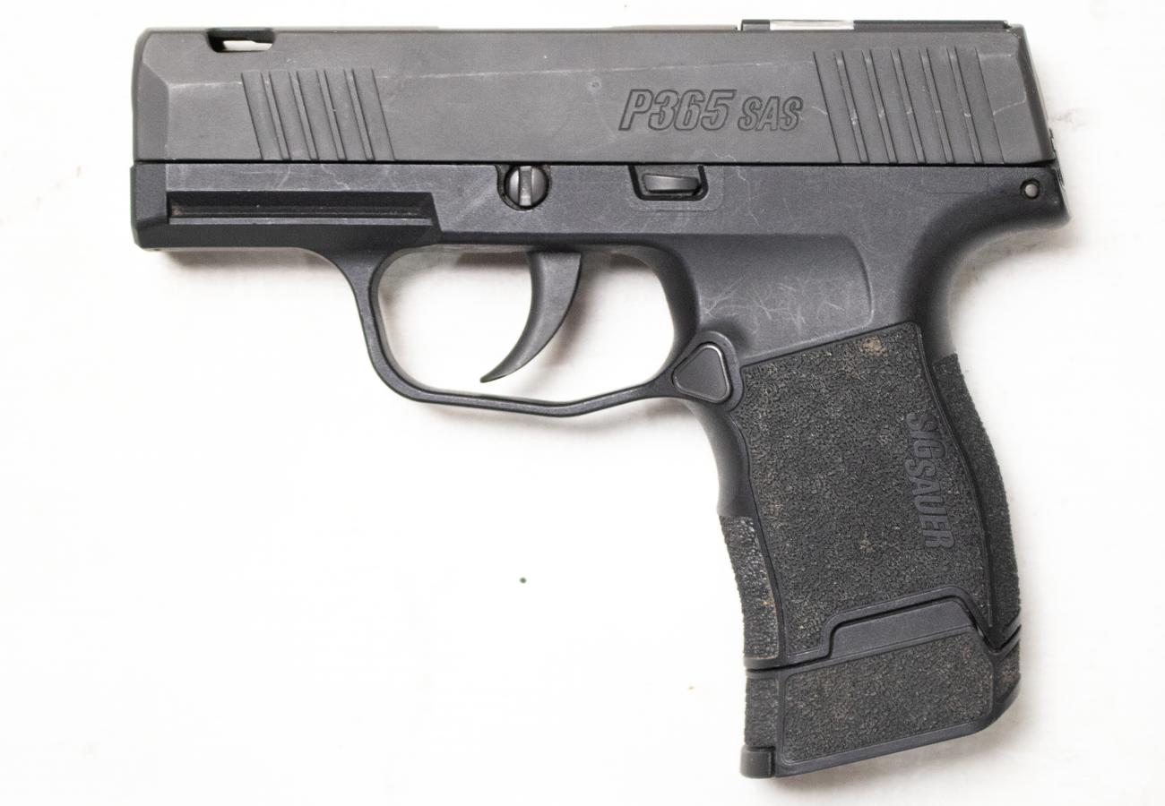 SIG SAUER P365 SAS 9mm Police Trade-In Semi-Auto Pistol with FT Bullseye Fiber-Tritium Night Sight